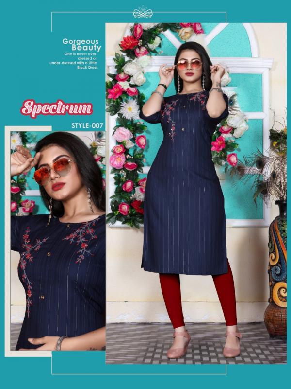 Aagya Spectrum Rayon Designer Exclusive Kurti Collection